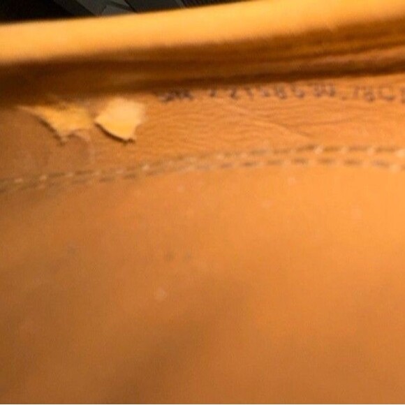 Tory Burch LOUISA Logo Ballet Flat Shoe Gold Shimmer Patent Leather 8.5M US - Picture 7 of 7